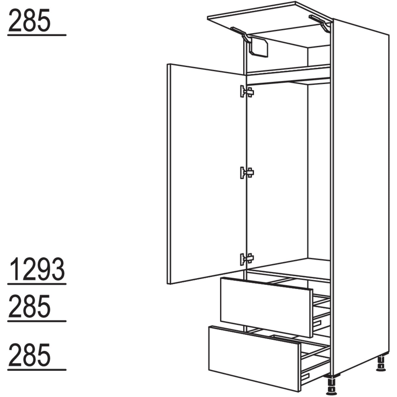 Nobilia Geraete-Umbau Kuehlautomat G1232A-3 44652