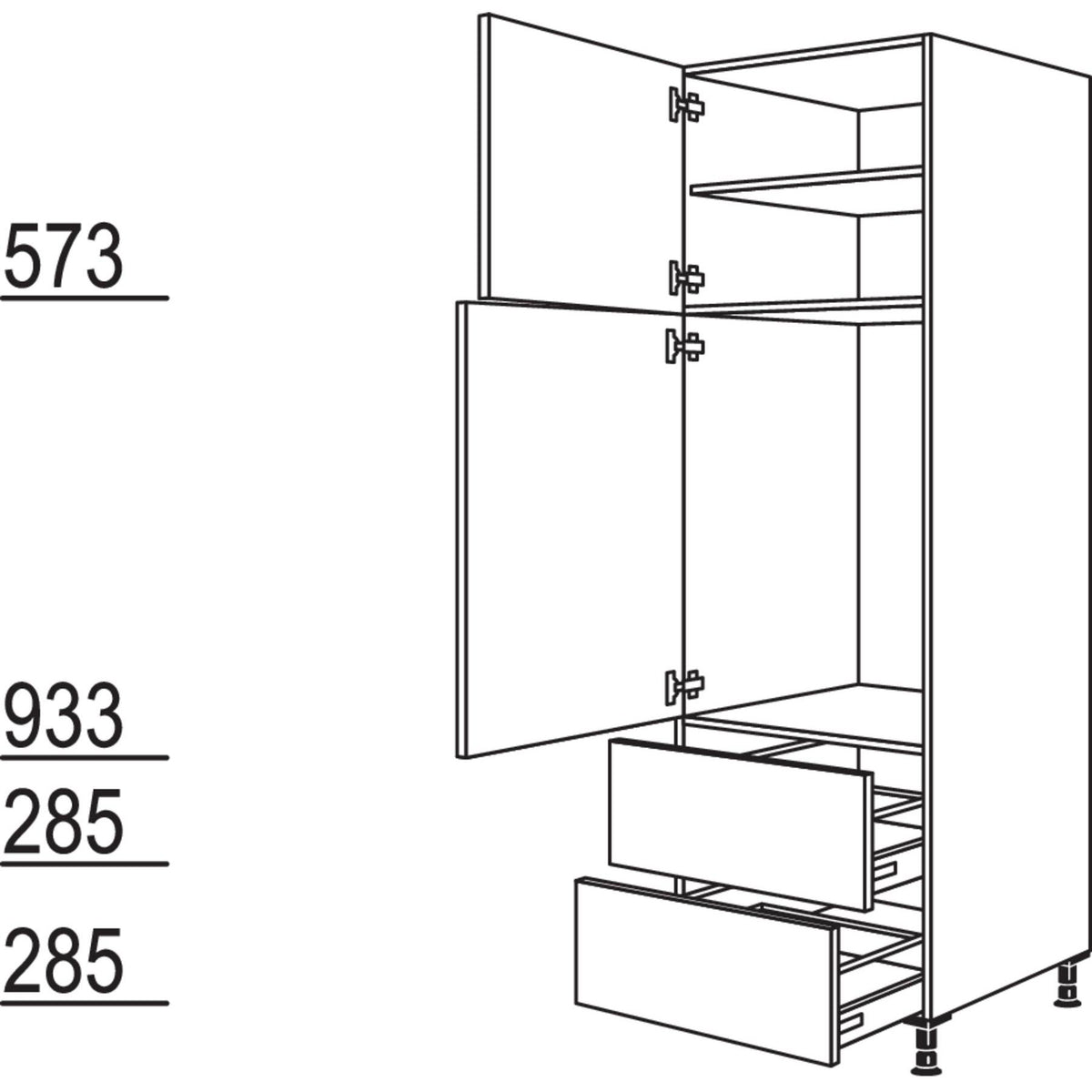 Nobilia Geräte-Umbau Kühlautomat G88A-2 37624