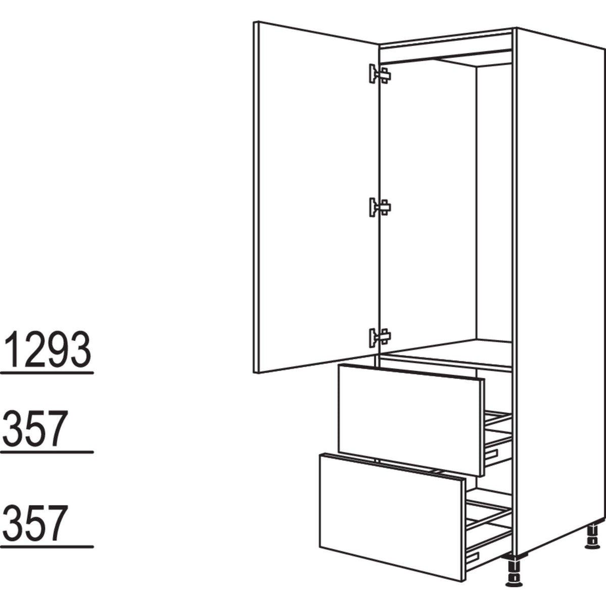 Nobilia Geraete-Umbau Kuehlautomat GD1232A-1 22653