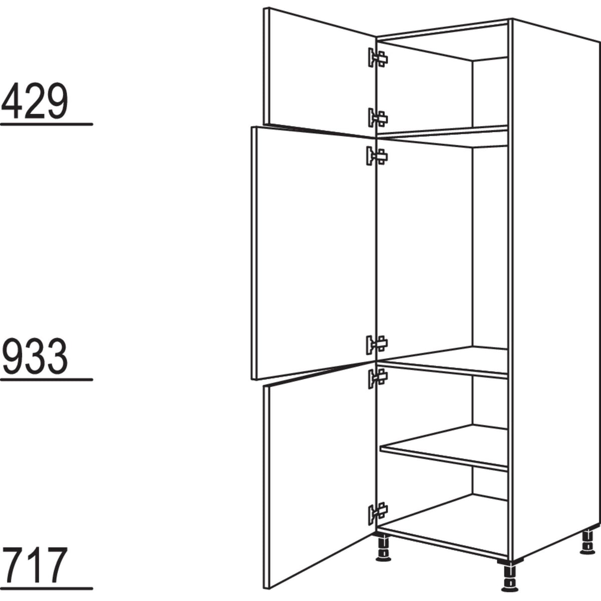 Nobilia Geräte-Umbau Kühlautomat GD88-2 37622