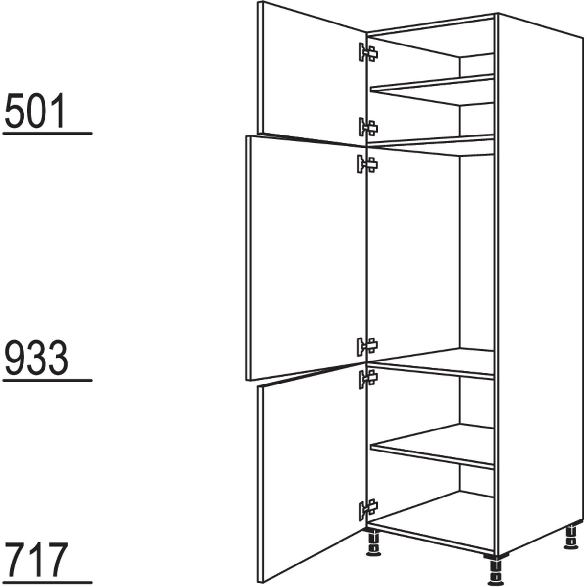 Nobilia Geräte-Umbau Kühlautomat GD88-3 44622