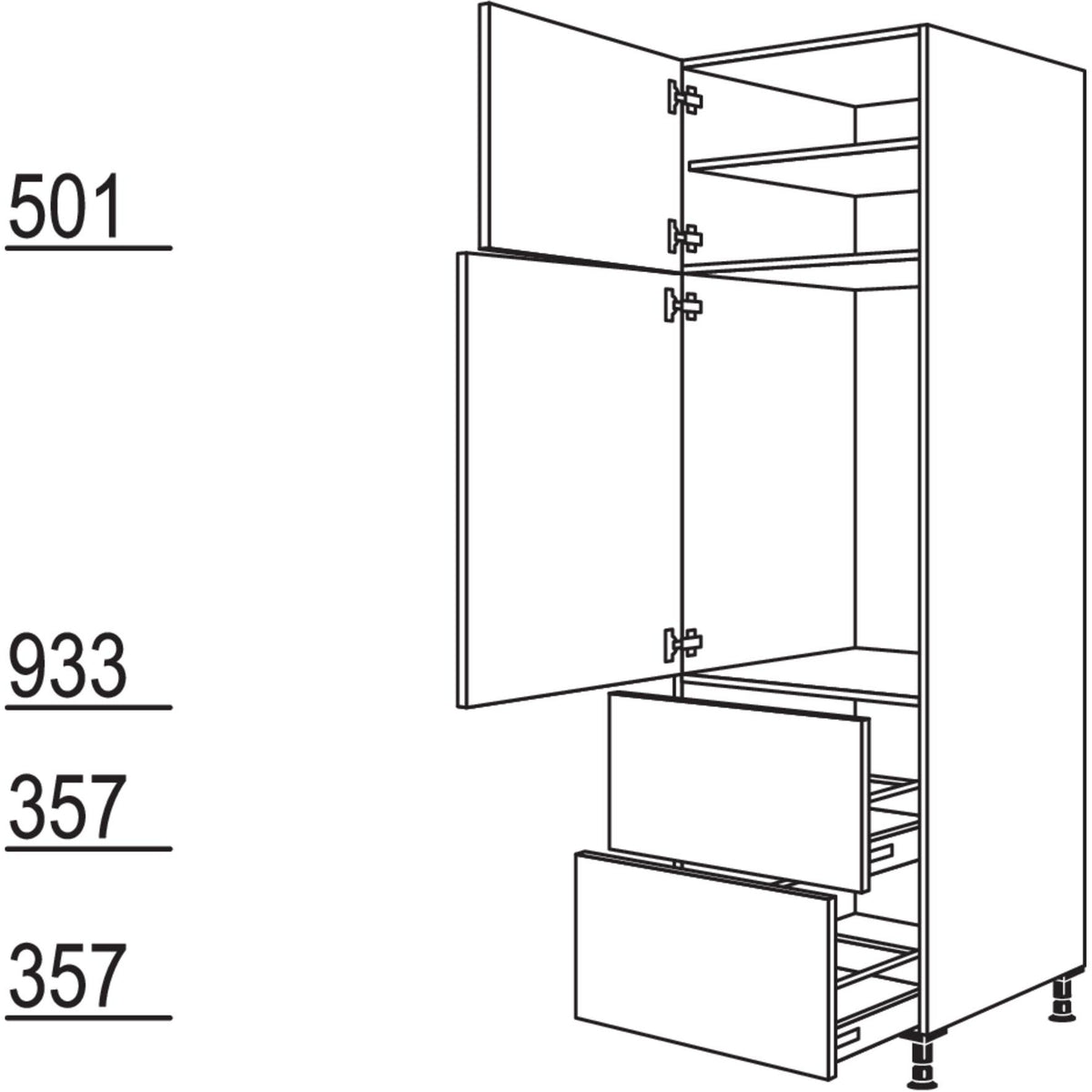 Nobilia Geraete-Umbau Kuehlautomat GD882A-3 44627