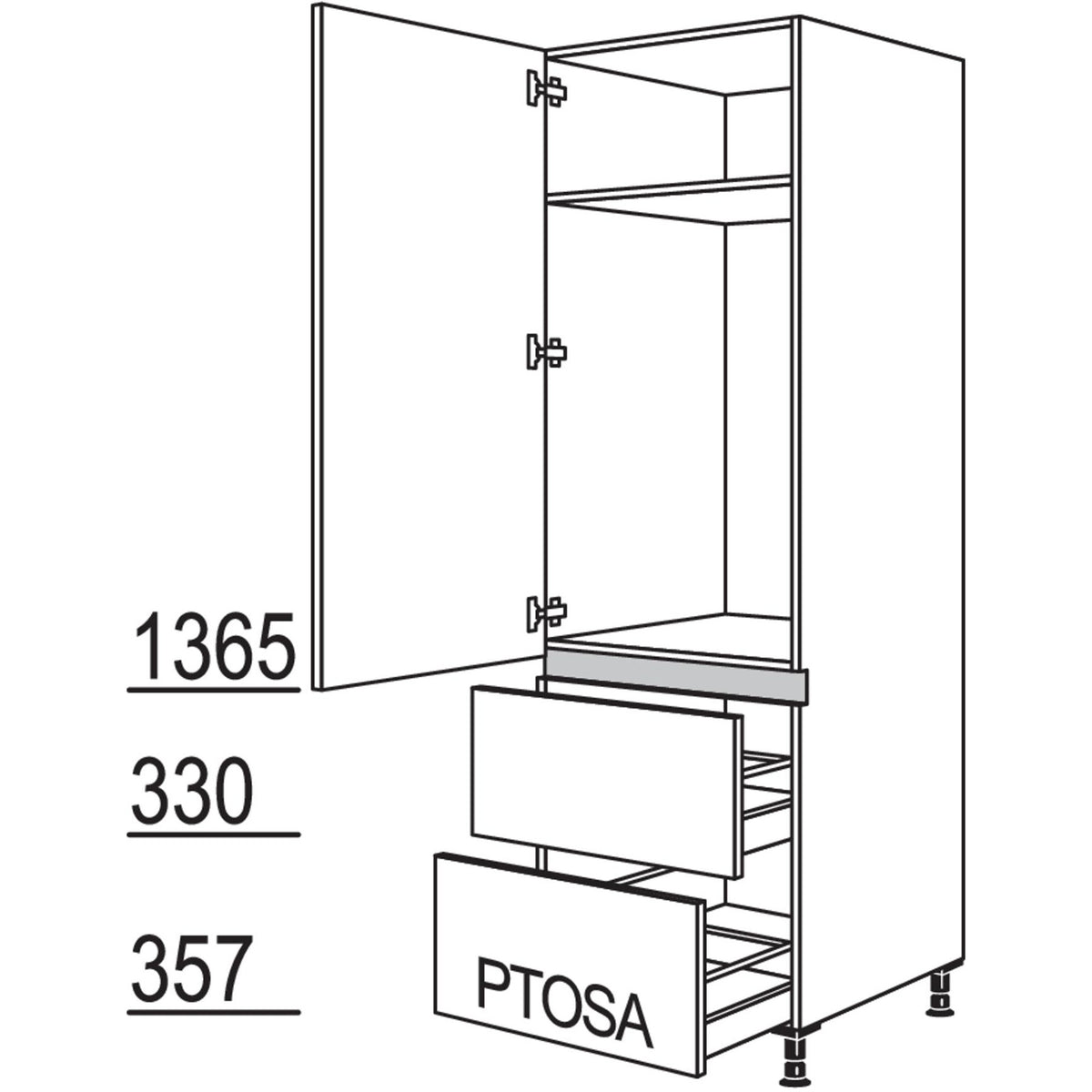 nobilia Geraete-Umbau Kuehlautomat LG1032A-2 34687