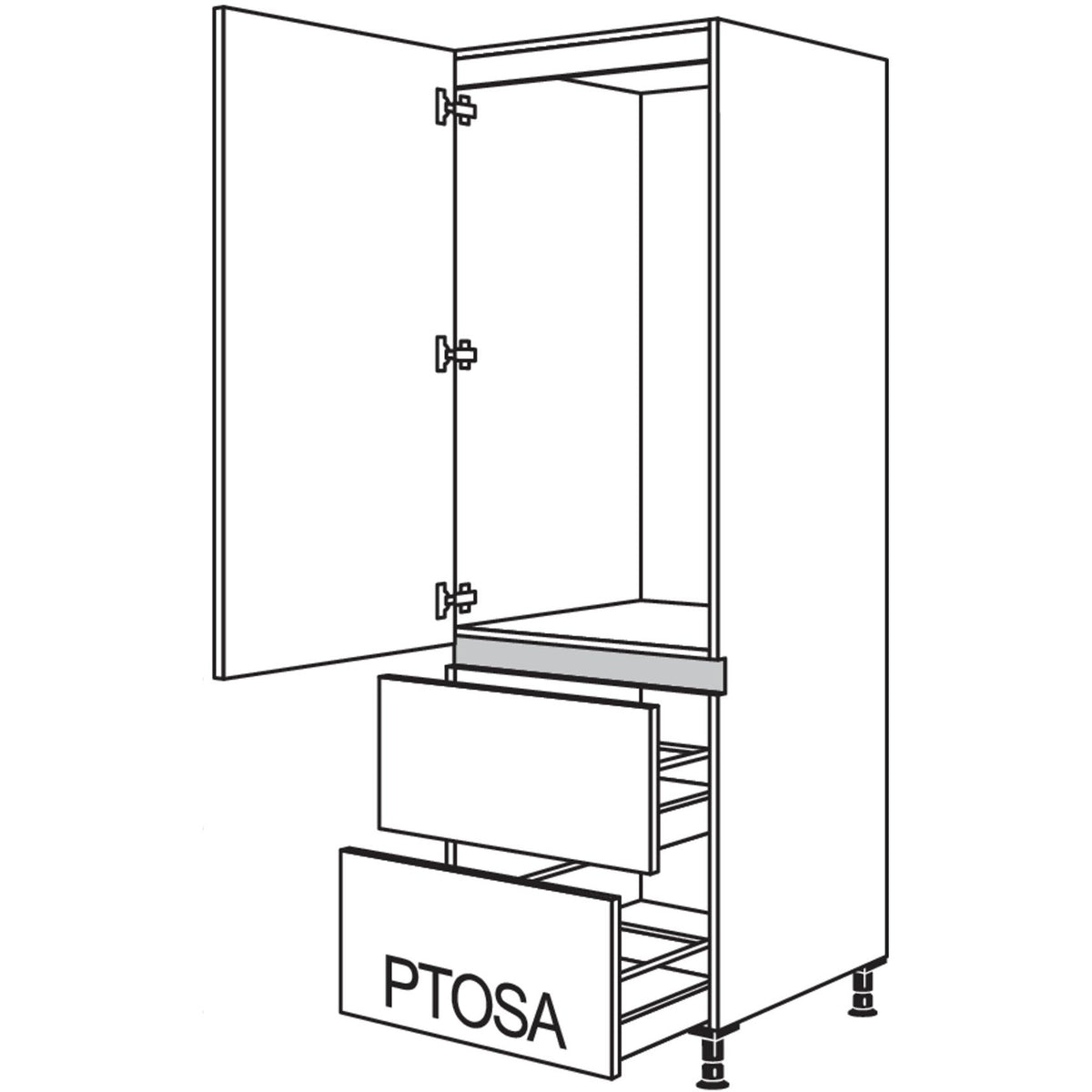 nobilia Geraete-Umbau Kuehlautomat LG1232A-1 24692