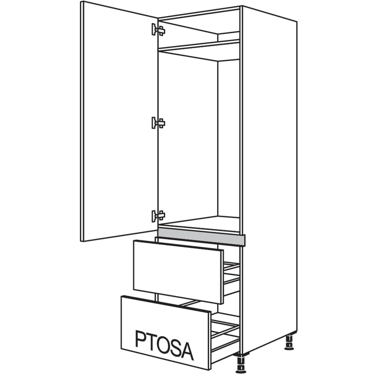 nobilia Geraete-Umbau Kuehlautomat LG1232A-3 47692