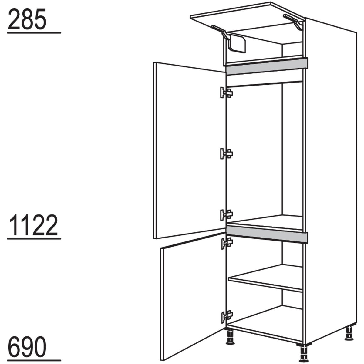 Nobilia Geraete-Umbau Kuehlautomat NG103-3 47684