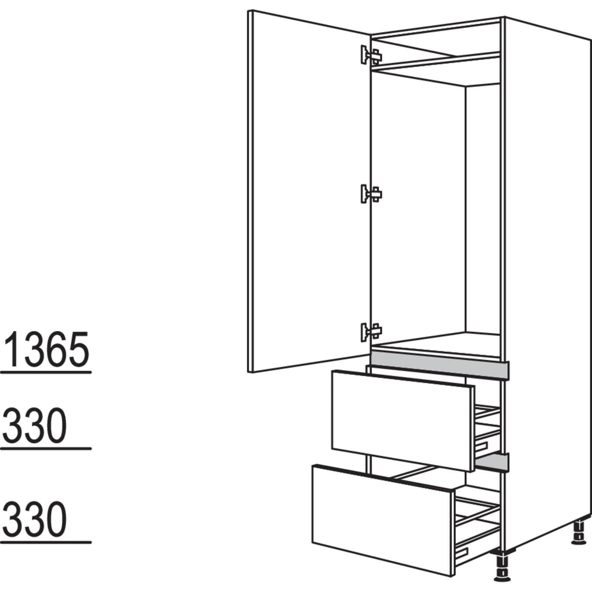 Nobilia Geräte-Umbau Kühlautomat NG1232A-2 34689