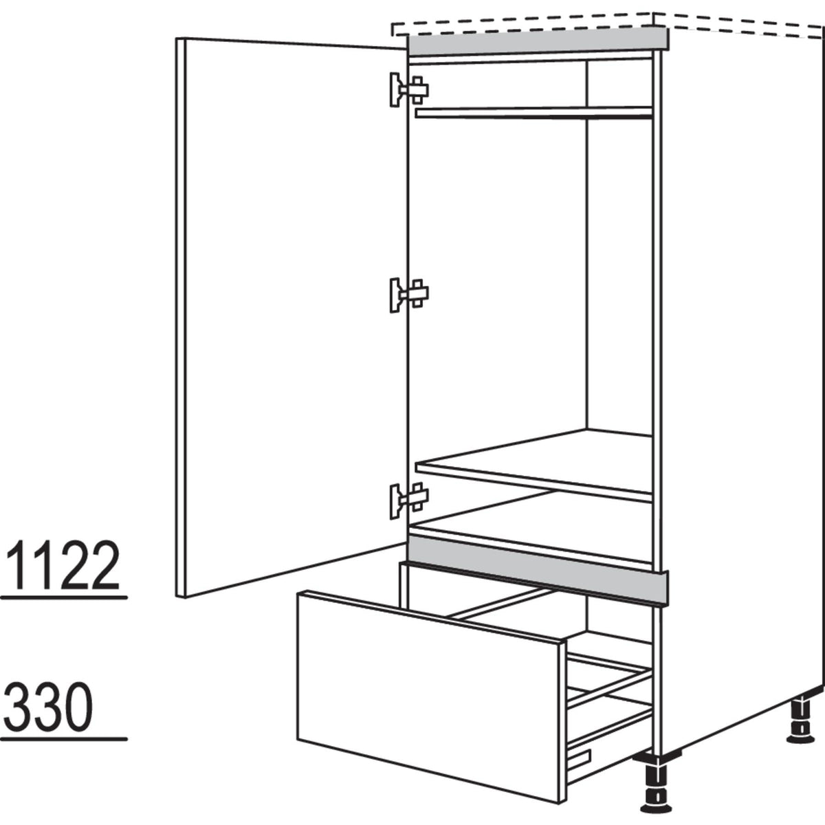 Nobilia Geraete-Umbau Kuehlautomat NG88A 44423