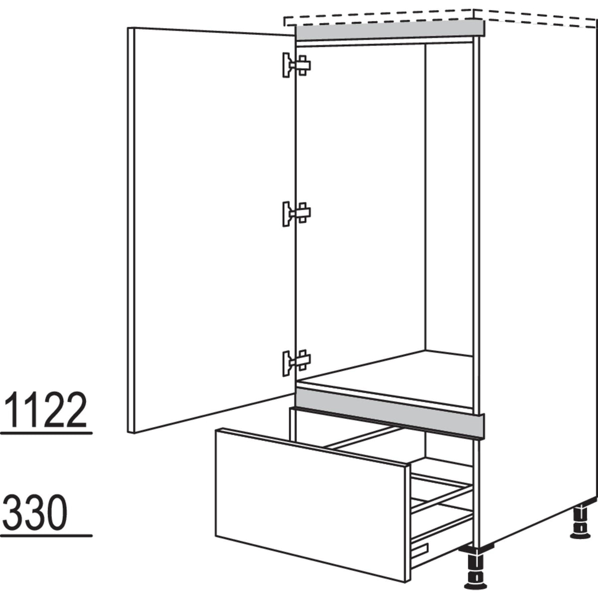 Nobilia Geraete-Umbau Kuehlautomat NGA103 44439