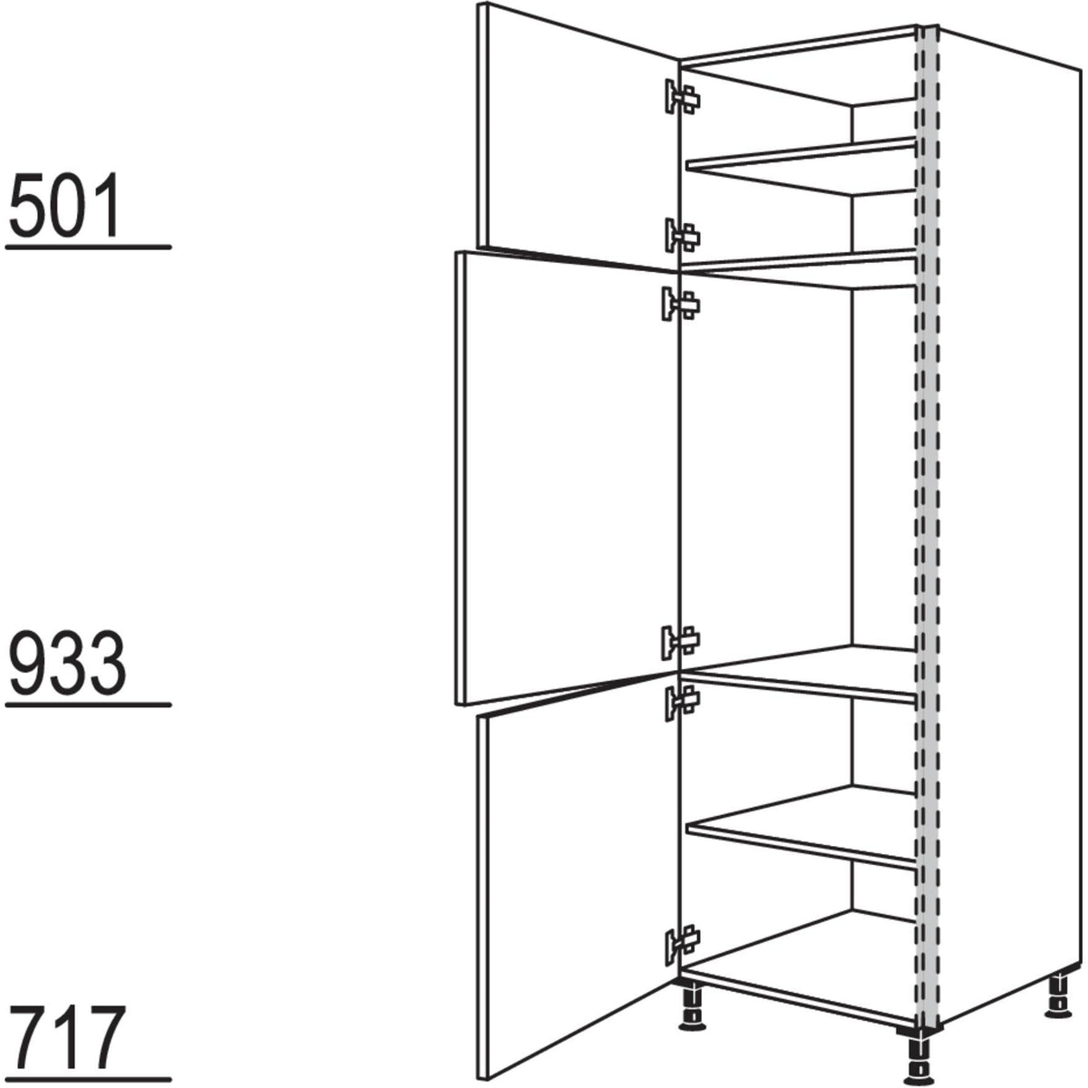 Nobilia Geräte-Umbau Kühlautomat NGS88-3 53940