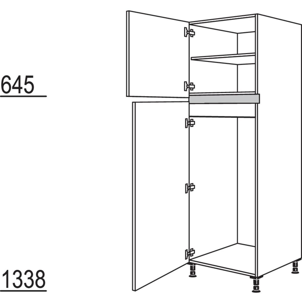 Nobilia Geraete-Umbau Kuehlautomat NGT123-1 24690
