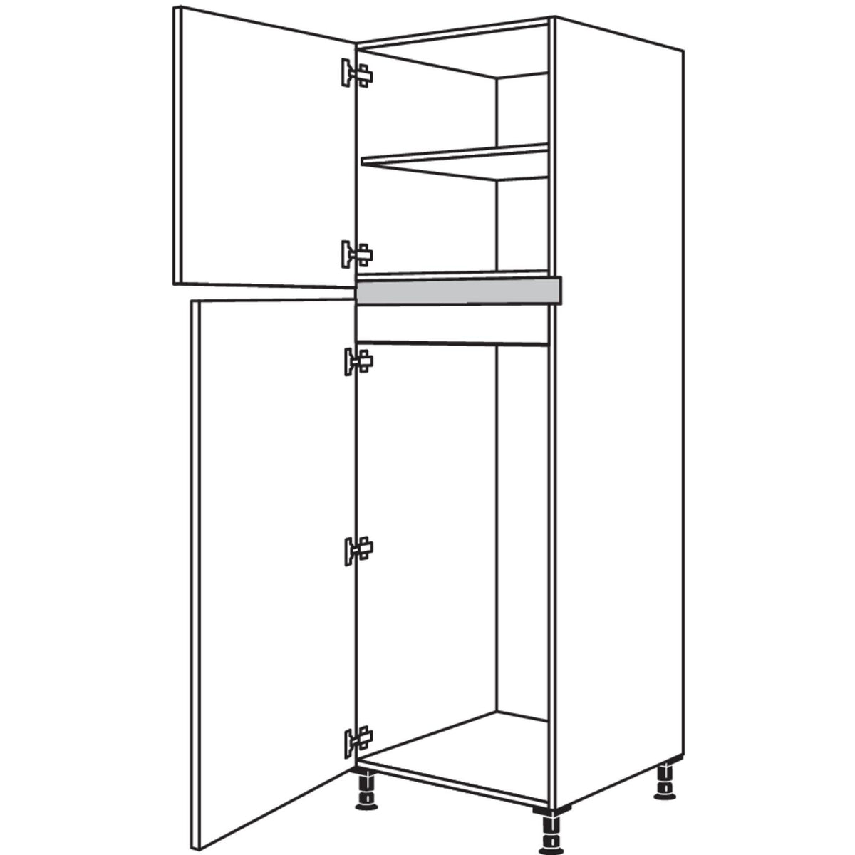 Nobilia Geraete-Umbau Kuehlautomat NGT123-2 34690