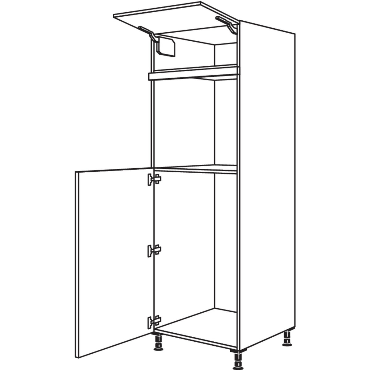 Nobilia Geraete-Umbau Kuehlautomat und Backofen G103O-1 24647