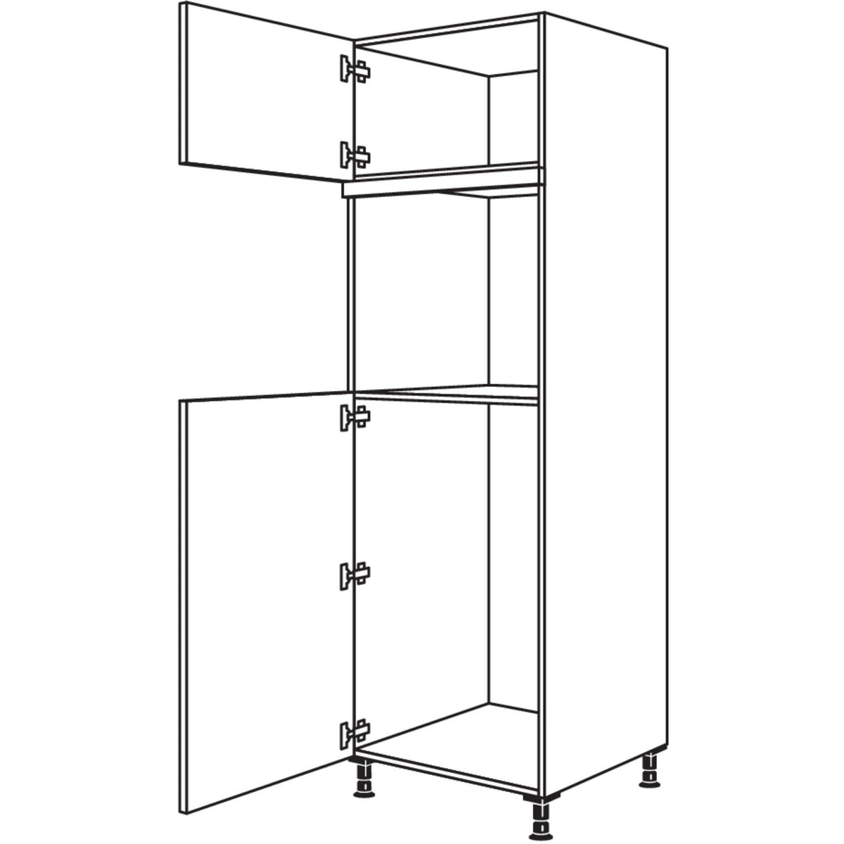 Nobilia Geraete-Umbau Kuehlautomat und Backofen G103O-3 44647