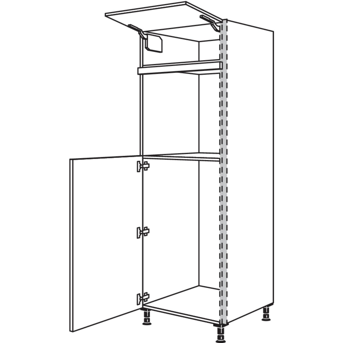 Nobilia Geraete-Umbau Kuehlautomat und Backofen NGS103O-1 22949