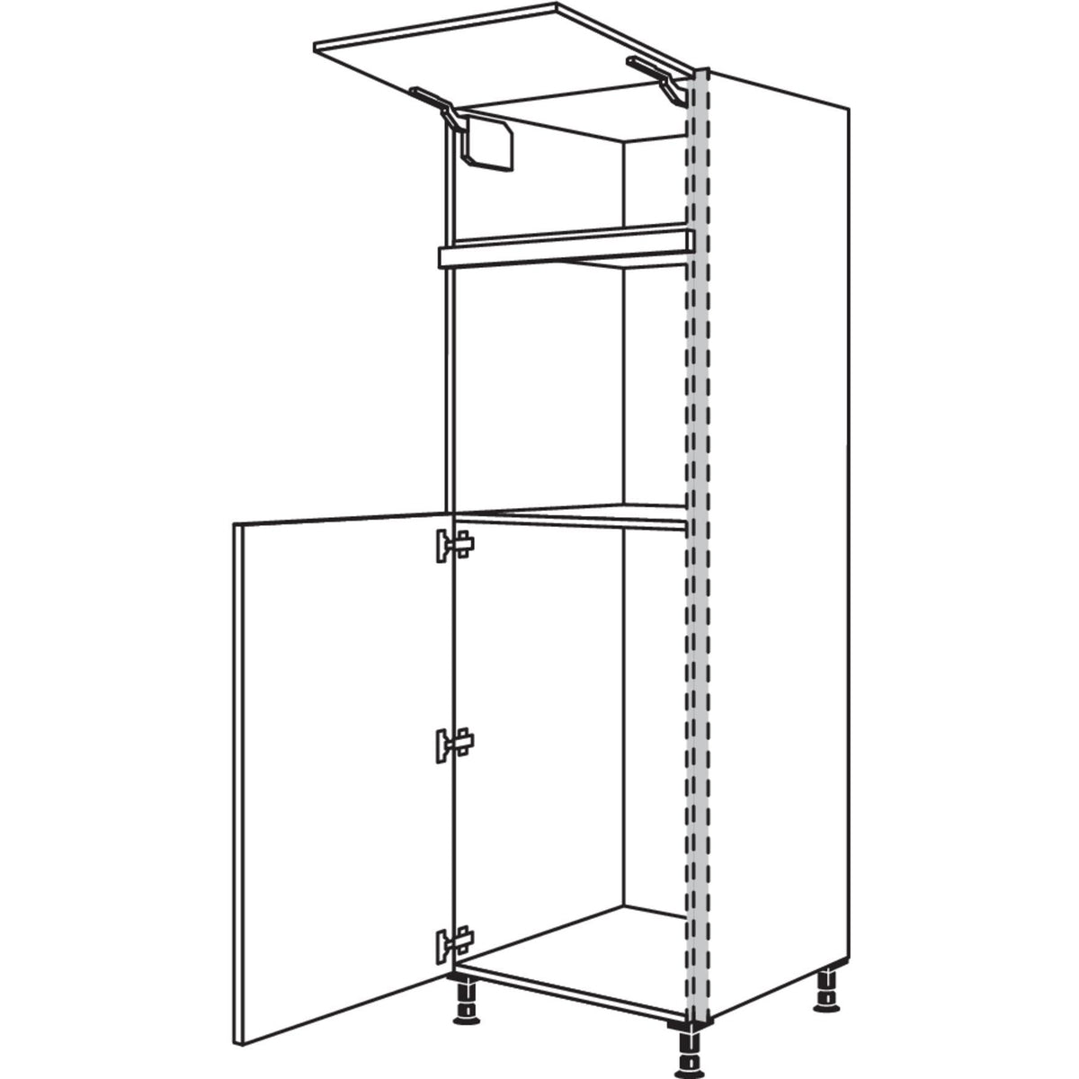 Nobilia Geraete-Umbau Kuehlautomat und Backofen NGS103O-2 34949