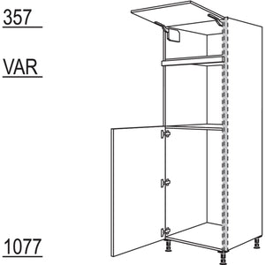 Nobilia Geraete-Umbau Kuehlautomat und Backofen NGS103O-2 34949