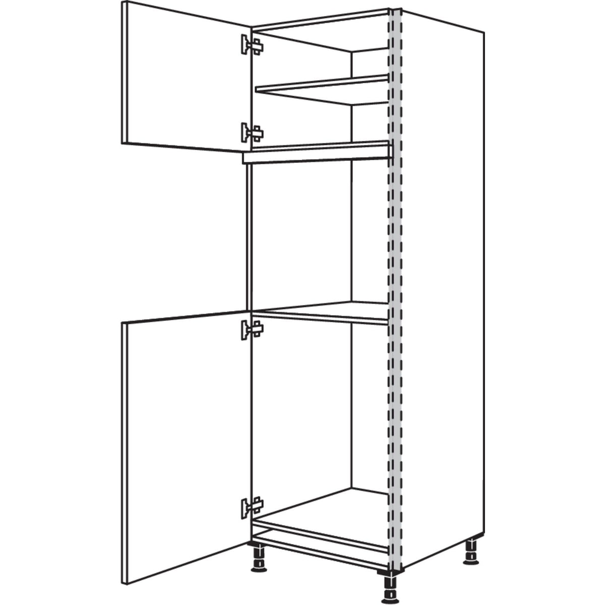 Nobilia Geraete-Umbau Kuehlautomat und Backofen NGS88O-2 34942