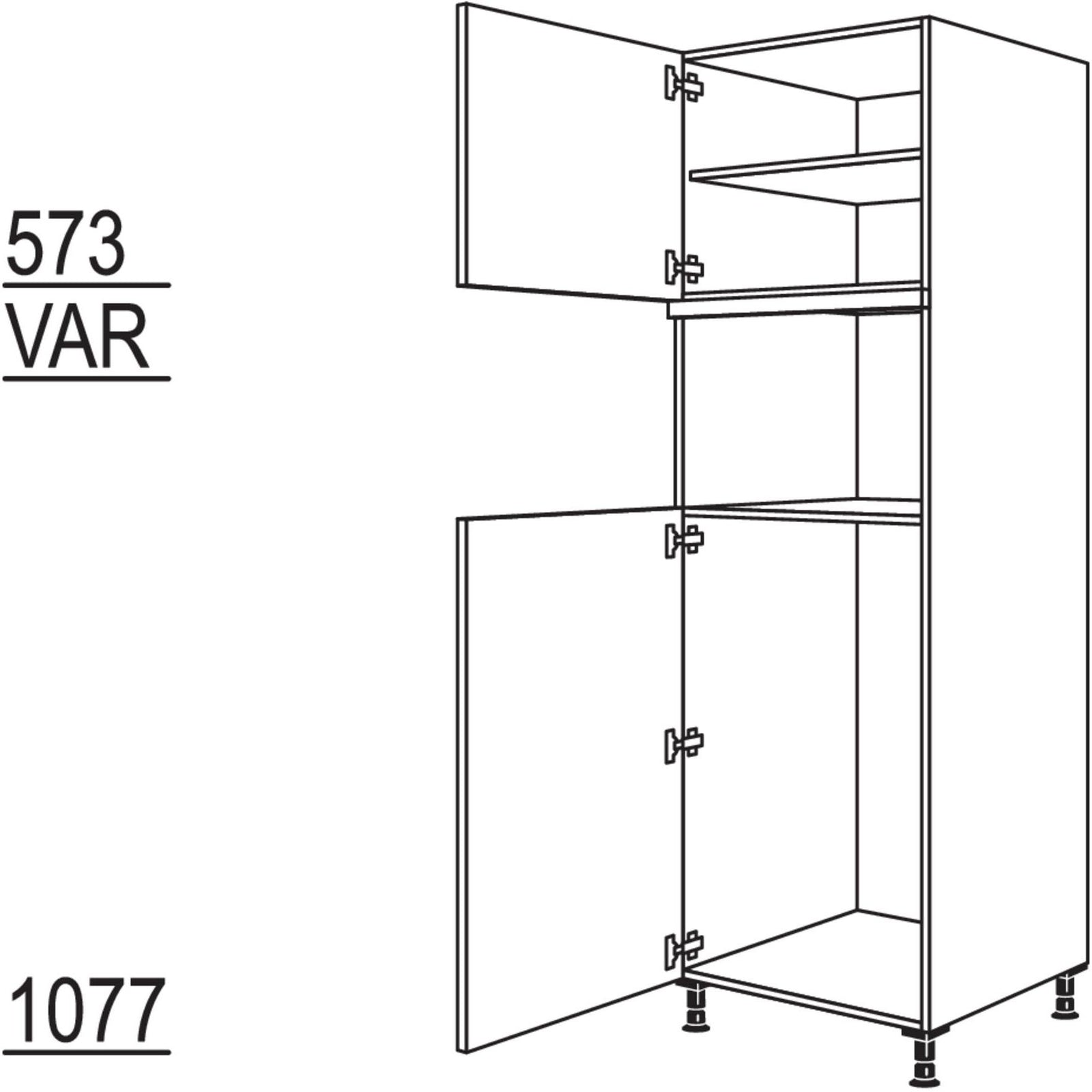 Nobilia Geraete-Umbau Kuehlautomat und Dampfgarer - Kompaktgeraet G103DK-3 44646