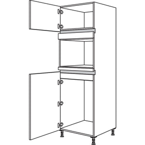 Nobilia Geraete-Umbau Kuehlautomat und Dampfgarer - Kompaktgeraet NG88DK-2 34681