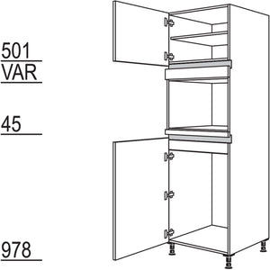Nobilia Geräte-Umbau Kühlautomat und Dampfgarer - Kompaktgerät NG88DK-3 47681