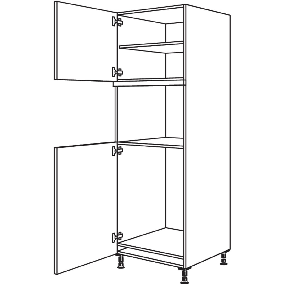 Nobilia Geraete-Umbau Kuehlautomat und Mikrowelle -  Dampfgarer - Kompaktgeraet G88MDK-1 24629