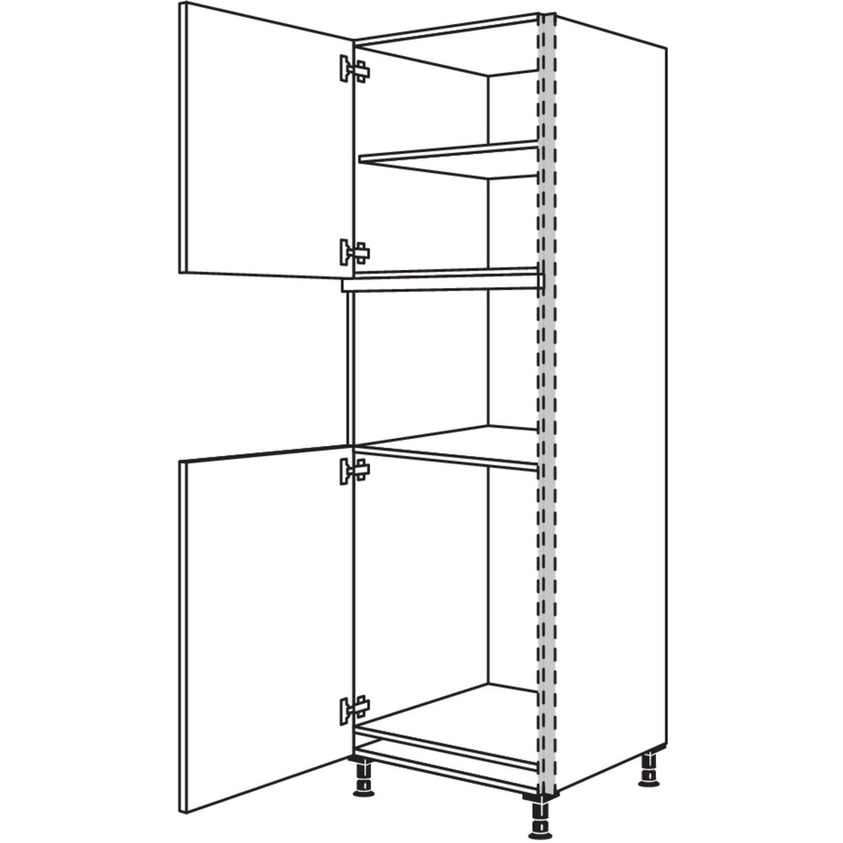 Nobilia Geraete-Umbau Kuehlautomat und Mikrowelle -  Dampfgarer - Kompaktgeraet NGSMDK88-3 53943