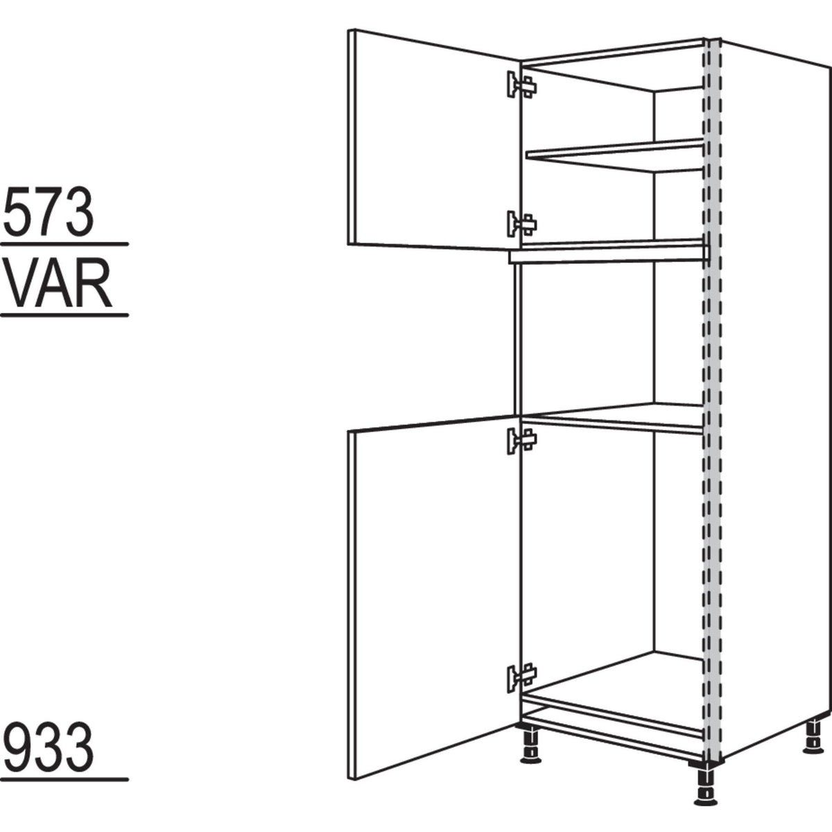 Nobilia Geraete-Umbau Kuehlautomat und Mikrowelle - -amp-nbsp-Dampfgarer - NGSMDK88-1 22943