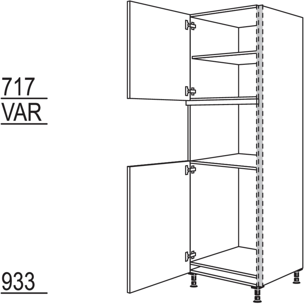 Nobilia Geraete-Umbau Kuehlautomat und Mikrowelle - -amp-nbsp-Dampfgarer - NGSMDK88-3 53943