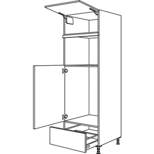 Nobilia Geraete-Umbau Kuehlautomat und Mikrowelle - Dampfgarer - Kompaktgeraet G88MDKA-2 37630