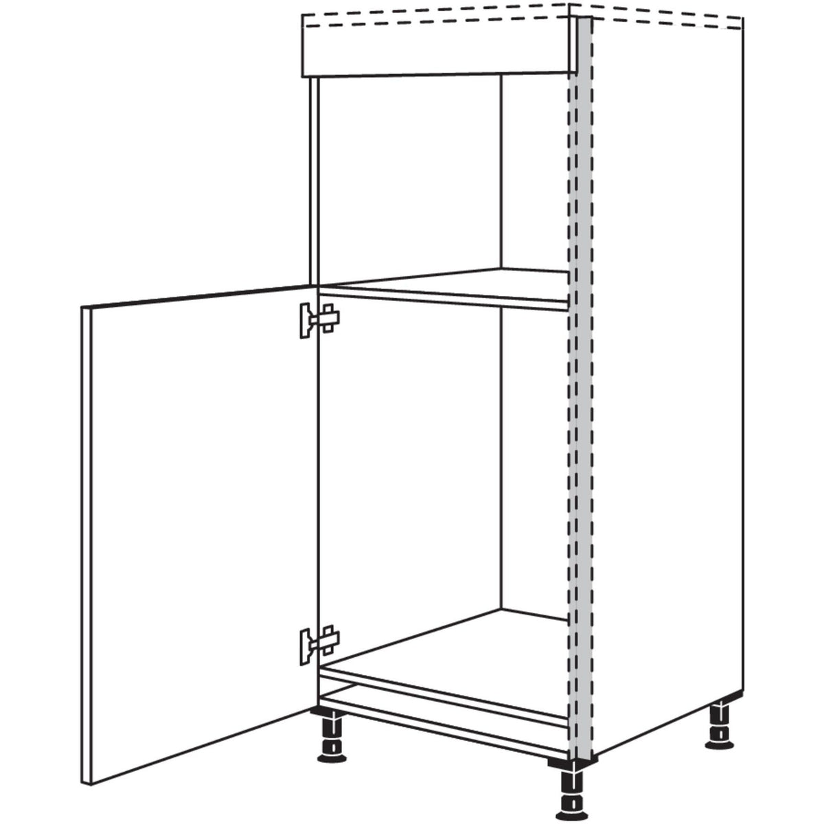 Nobilia Geraete-Umbau Kuehlautomat und Mikrowelle- Dampfgarer oder Kompaktgeraet NGSDK88 56727