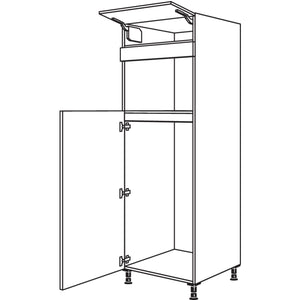 Nobilia Geraete-Umbau Kuehlautomat und Mikrowelle G123M-1 24661