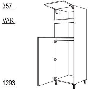 Nobilia Geraete-Umbau Kuehlautomat und Mikrowelle G123M-3 45661