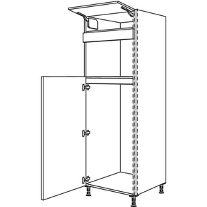 Nobilia Geraete-Umbau Kuehlautomat und Mikrowelle NGS123M-1 22954