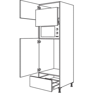 Nobilia Geraete-Umbau Kuehlautomat und Mikrowelle mit Lifttuer G88LA-3 44636