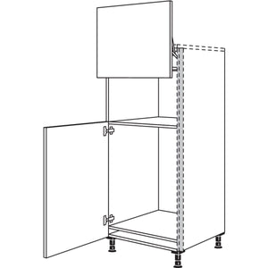 Nobilia Geraete-Umbau Kuehlautomat und Mikrowelle mit Lifttuer NGS88L 56779