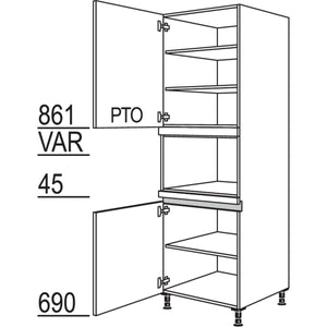 nobilia Geraete-Umbau Mikrowelle LGM-2 35552