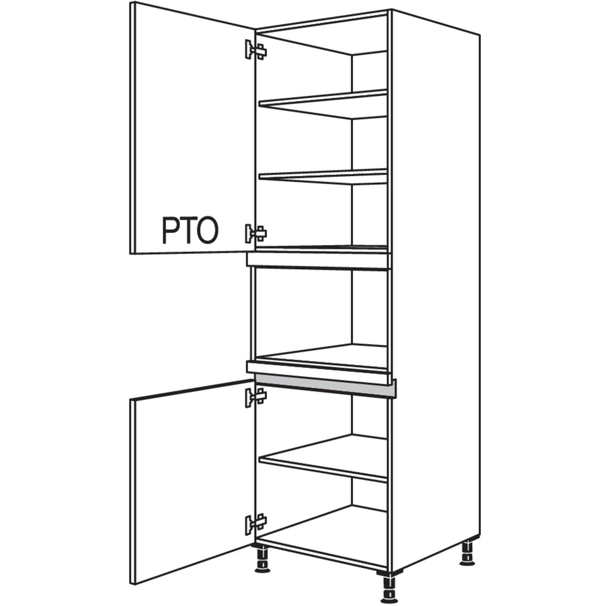 nobilia Geraete-Umbau Mikrowelle LGM-3 45543