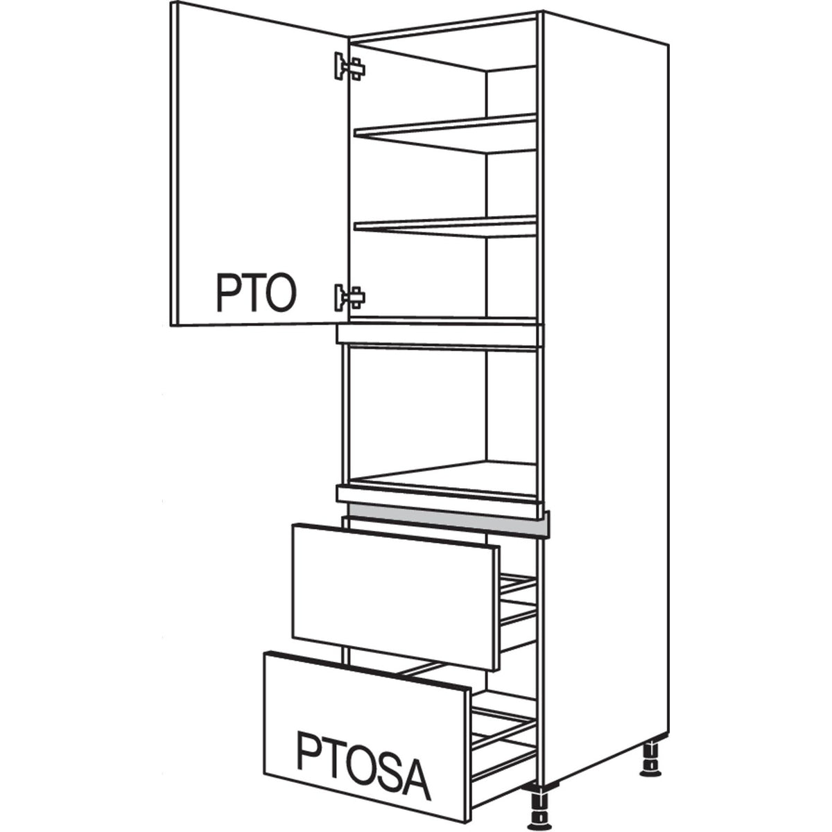 nobilia Geraete-Umbau Mikrowelle LGM2A-2 35553