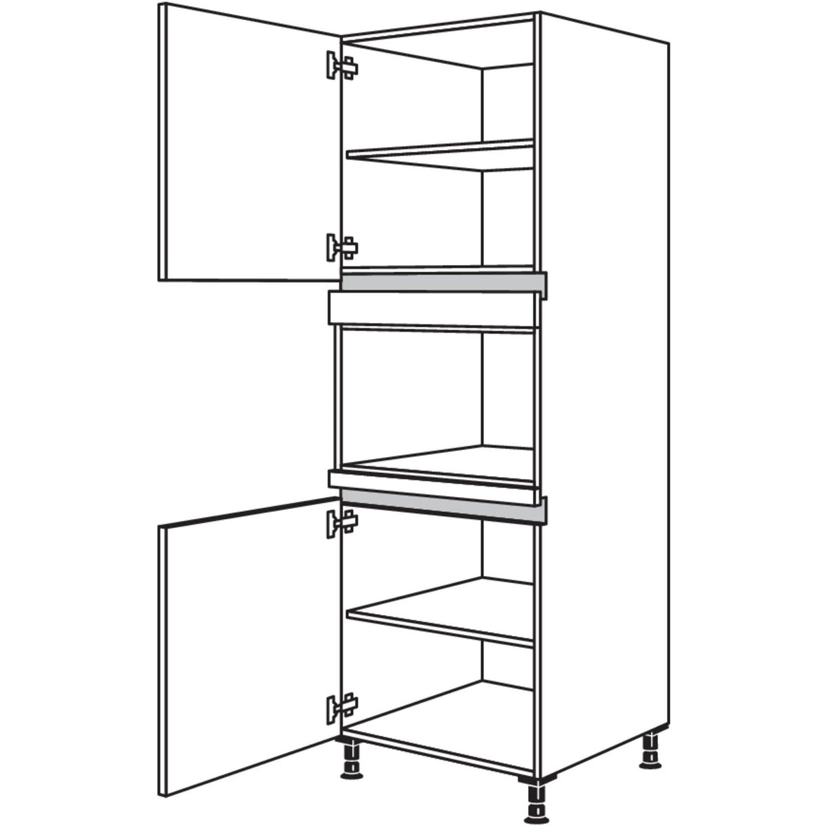 Nobilia Geraete-Umbau Mikrowelle NGM-1 24541