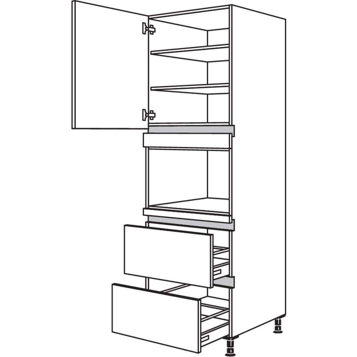 Nobilia Geraete-Umbau Mikrowelle NGM2A-2 35549