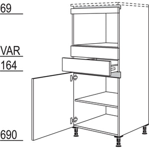 Nobilia Geraete-Umbau Mikrowelle NGMS 44336
