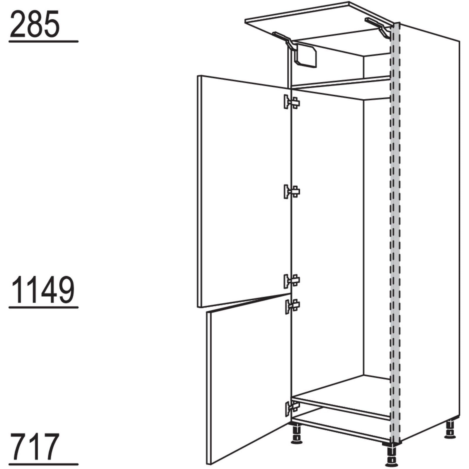 Nobilia Geraete-Umbau Kuehl-Gefrierautomat NGS178-3 53963