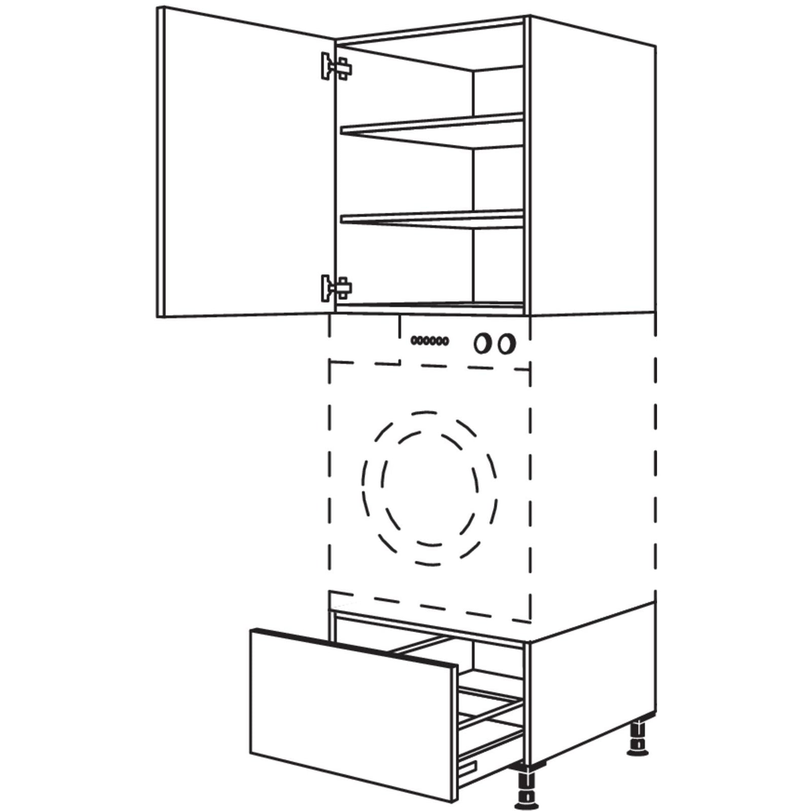 nobilia appliance conversion washing machine / dryer GDWST60-1 60 cm