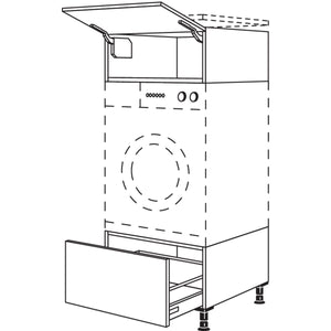 Nobilia Geraete-Umbau Waschmaschine - Waeschetrockner GDWST60 21557