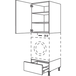 Nobilia Geraete-Umbau Waschmaschine - Waeschetrockner GWST60-2 35613