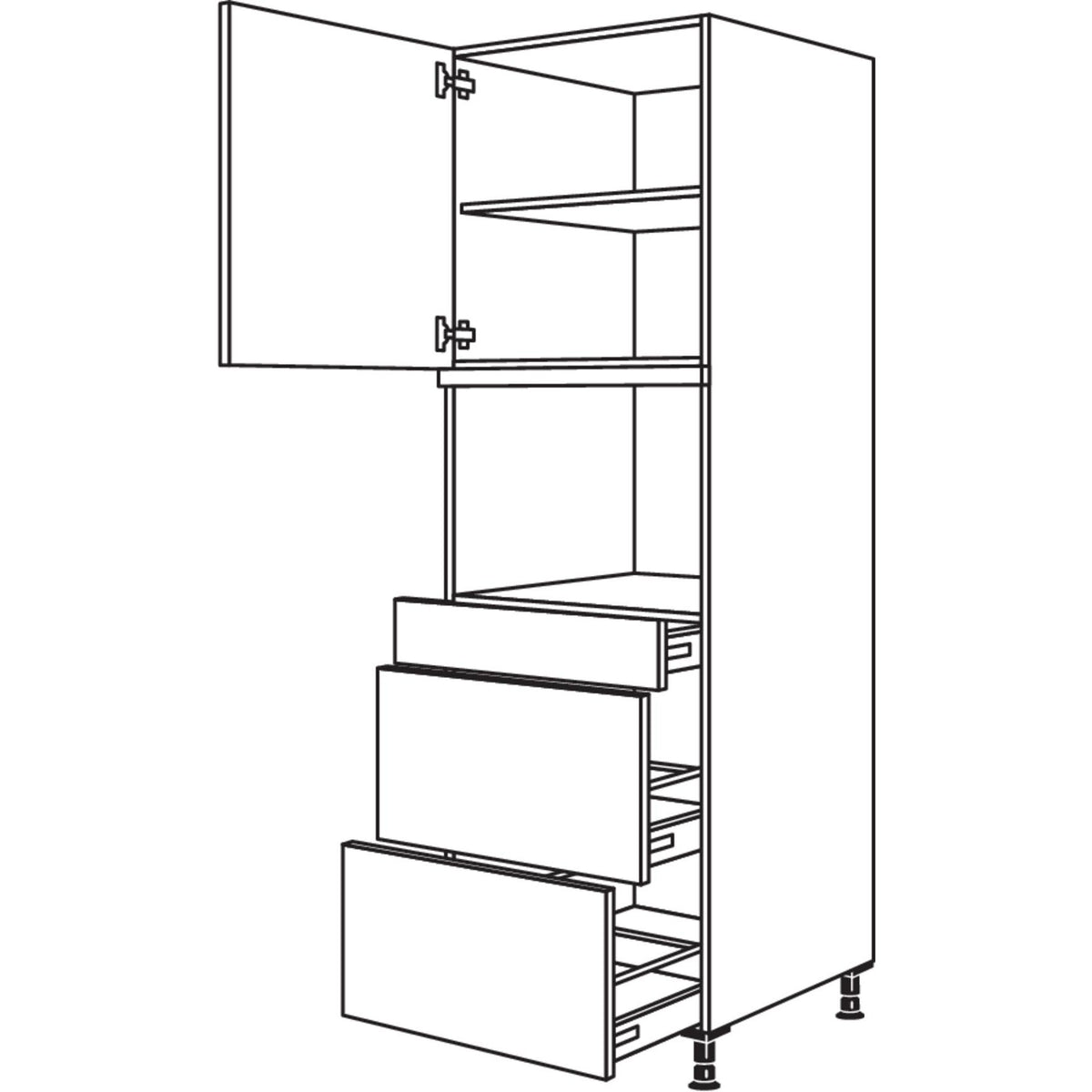 Nobilia Geraete-Umbau fuer Dampfgarer - Kompaktgeraet GDDKS2A-2 35522