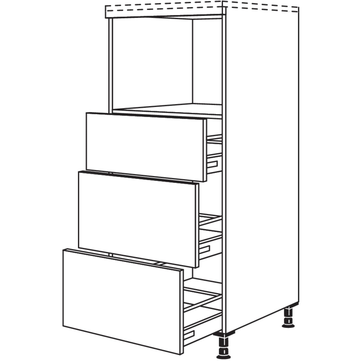 Nobilia Geraete-Umbau fuer Dampfgarer - Kompaktgeraet GDK3A 23453