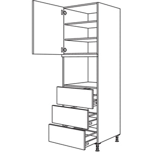 Nobilia Geraete-Umbau fuer Dampfgarer - Kompaktgeraet GDK3A-3 43523