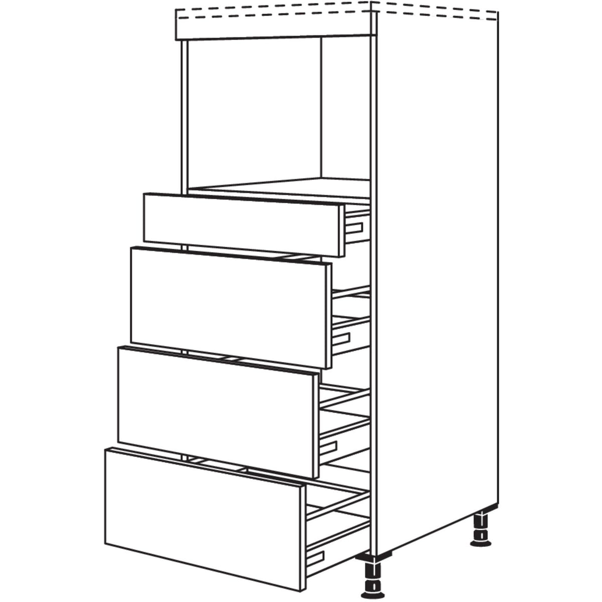 Nobilia Geraete-Umbau fuer Dampfgarer - Kompaktgeraet GDKS3A 23458